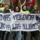 Un grupo de mujeres recordó el 1 de mayo la situación dramática por la violencia doméstica