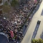 Cincuenta mil personas se manifestaron ayer en Pamplona en repulsa a los últimos atentados de Eta