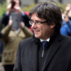 Carles Puigdemont, en Bruselas.