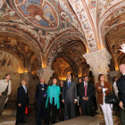 Los presidentes de los parlamentos autonómicos en el Panteón de los Reyes, en San Isidoro