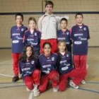 Formación del equipo de Peñacorada mixto de la categoría infantil