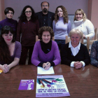 Representantes de la Plataforma Contra la Violencia Machista de León.
