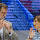 Mariano Rajoy e Isabel Bonig, el pasado 2 de abril, durante la clausura del congreso del PPCV.