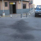 Estado en el que quedó el cuartel de La Bañeza después de que se cometiera el atentado