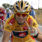 Alejandro Valverde cuando venció en la Vuelta a España en el 2009.