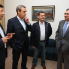 Jaime González, Darío Martínez, José Antonio Velasco y Fidel Cerezales, de la comarcal del PP.