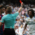Hernández Hernández expulsa a Marcelo tras golpear a Lerma en el Madrid-Levante