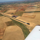 Vista aérea del aeródromo de Pajares de los Oteros