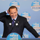 Berlusconi, durante un acto del partido en Roma.