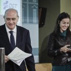El ministro, Jorge Fernández Díaz, y la directora general de Tráfico, María Seguí.