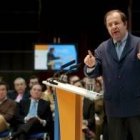 El presidente Juan Vicente Herrera, durante su intervención ayer en el Foro de Economía del PP