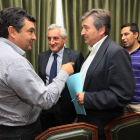 José Luis Ramón, Juan Carlos Martín, Raúl Valcarce y Juan Marcos López, ayer.