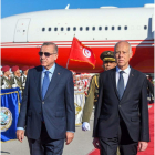 Los presidentes de Turquía y Túnez.
