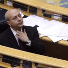 El ministro de Educación, Cultura y Deporte, José Ignacio Wert, en su escaño.