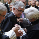Gonzalo Moliner (en el centro), durante su toma de posesión como presidente del Supremo.