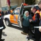 Voluntarios de Protección Civil en una de sus últimas actuaciones en la capital leonesa