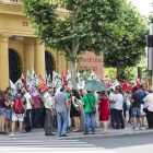 UGT, CSIF y CCOO se manifestaron en el Rectorado. F. OTERO PERANDONES