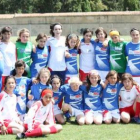 El equipo berciano en el pasado Torneo del Casco Viejo en junio.
