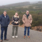 Fidentino Reyero, Esther Muñoz, y Francisco Javier García, ayer. DL