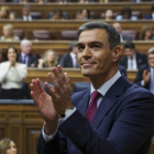 Pedro Sánchez comprometió con Junts que en esta legislatura se darán pasos para la «resolución definitiva del conflicto político». KIKO HUESCA