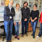 Javier Gallego, Raquel Ordóñez, José  Luis Mauriz, Anna Fernández y Néstor Priego, el equipo de investigación de León.