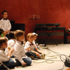 Coro infantil de Villaquilambre, en una actuación.