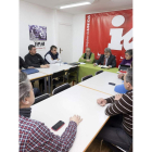 Reunión, ayer, de representantes del Comité con IU.