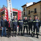 Presentación del nuevo camión de bomberos.