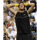 Juan Martín del Potro celebra su triunfo en el US Open.