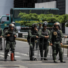 Efectivos de la Guardia Nacional en Caracas