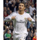 Cristiano Ronaldo celebra un gol con el Real Madrid.
