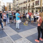 Grupo de turistas, de visita en la ciudad. FERNANDO OTERO PERANDONES