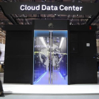 El centro de datos de nube dentro el stand de Huawei