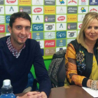 Sagrario González el día de la presentación de Juan Bardal como director deportivo. DL