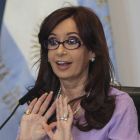 La presidenta argentina, Cristina Fernández, en un acto en la Casa Rosada.