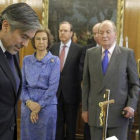 El magistrado Enrique López, el 13 de junio del 2013, en la jura de su cargo como miembro del Constitucional.