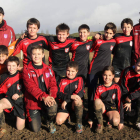 Formación del equipo del Ejido C que milita en la categoría alevín.