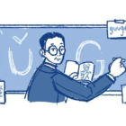 Una de las imágenes del doodle dedicado a Zhou Youguang.