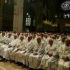 Los sacerdotes más veteranos concelebraron ayer misa en la Catedral