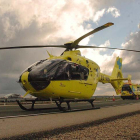Helicóptero medicalizado de los servicios de emergencias de Sacyl.