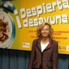 La ministra de Sanidad, Elena Salgado, presentó ayer una campaña para prevenir la obesidad infantil