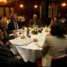 La mesa con los miembros del jurado, en la cena donde se dió a conocer el nombre del ganador