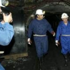 Victorino Alonso y José Folgado durante una visita el año pasado al pozo Calderón de MSP