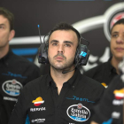 El trabajo para poner a punto la Honda de Álex Márquez ha llevado a Del Canto a convertirse en el mejor apoyo del nuevo campeón del mundo. Uno de los 'Siete Magníficos'. Su éxito en el box también ha sido premiado en el podio.