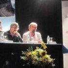 Juan Martínez Majo, Miguel Escobar y Guillermo Cuesta, durante la inauguración.