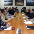 Los líderes sindicales mineros se reunieron con el equipo de Villanueva en Valladolid.