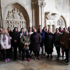 Las participantes en el plan de inclusión social visitaron la Catedral. DL