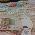 Billetes de euro.