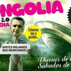 El cartel del musical 'Mongolia' que convocaba al público de Cartagena, Murcia, y que ha denunciado Ortega Cano.