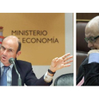 Luis de Guindos y Cristóbal Montoro.